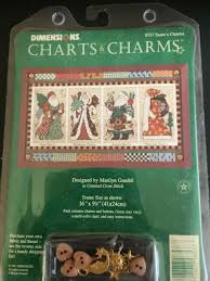 Dimensions Charts Charms Santas Counted Cross Stitch Pattern Christmas 8537