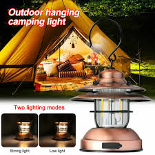 Hanging Camping Lantern Usb Aa Battery