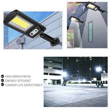 Security lighting is a system designed to deter intruders from entering your home. 500 1000w Led Solar Street Lights 128 Cob Outdoor Security Lighting Wall Lamp Waterproof Motion Pir Sensor Smart Control Lamp Welcome To Solar Lights World