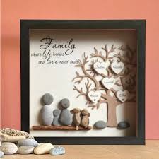Personalized Art Family Tree Box Frame