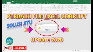 Supaya lebih mudah, berikut ini cara memperbaiki file excel yang corrupt, sebagaimana dikutip dari halaman dukungan microsoft, senin (10/5/2021). Cara Mengatasi File Excel Corrupt And Cannot Be Opened 2020 Youtube