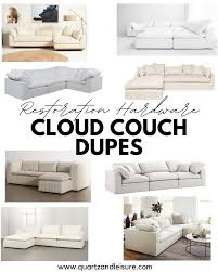 restoration hardware cloud sofa dupes