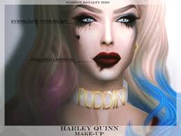 Harley quinn set i made more birds of prey cc, isn't it . Sims 4 Makeup Mods Cc Y Paquetes Modsims
