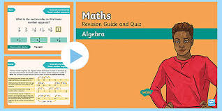 Year 6 Algebra Maths Revision Guide And