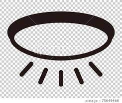 Simple Ceiling Light Icon Black And
