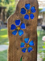 Forget Me Not Garden Sculptures Stained