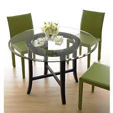 glass round dining table glass dining