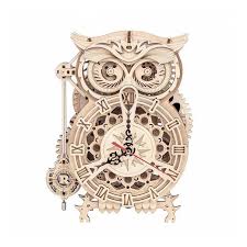 Rokr Owl Clock Battery Mechanical Gears