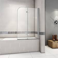Pivot Hinge Chrome 2 Fold Bath Shower