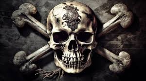 wallpaper skull pirate crossbones