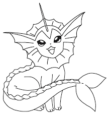 They are able to play games. Pokemon Vaporeon Coloring Pages Free Pokemon Coloring Pages