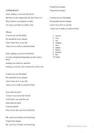 You've got troubles, well i've got 'em too. Jenny Studio Killers English Esl Worksheets For Distance Learning And Physical Classrooms