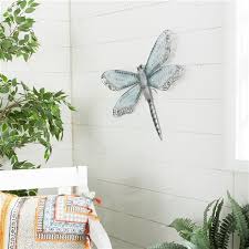 W Dragonfly Metal Wall Accent 363975 Rona