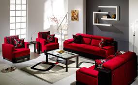 Contemporary Red Sofa Decor Kid Friendly Living Room Design