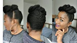 For added sparkle, add a precious hair decoration. How To Style Short Natural Hair French Braid Updo Youtube