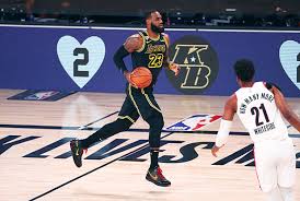 @milesbridges wearing the lebron 16 equality against atlanta. Lebron James Lakers Honor Kobe Bryant In Black Mamba Uniforms Video Hollywood Life