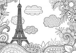 Jeux à imprimer pour les enfants. Coloriage A Imprimer La Tour Eiffel De Paris