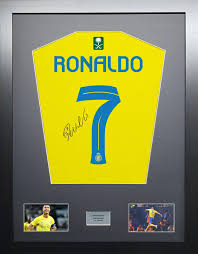 cristiano ronaldo signed shirt framed