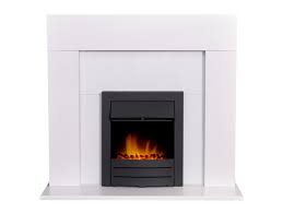 adam miami fireplace in pure white with