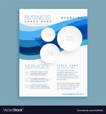 Elegant Blue Wave Business Brochure Flyer Design