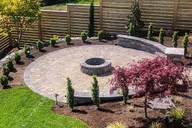 Round Patio With Square Pavers