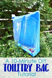 a 10 minute diy toiletry bag tutorial