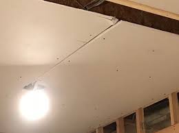 how to fix gap between two drywall ceiling
