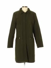 Details About Gallery Women Green Coat Sm
