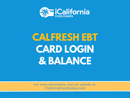 calfresh ebt balance and login