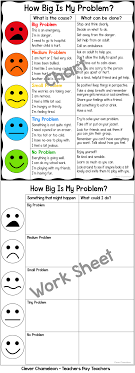 How Big Is My Problem Chart And Worksheet Social