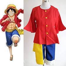 AHJSN gilt für den japanischen Anime One Piece Monkey D. Ruffy Costume  Comic con Role Play Ruffy Cosplay-Kleidung mit Hut, nur XXL-Kostüm :  Amazon.co.uk: Beauty