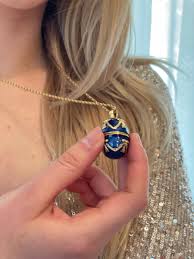 sapphire blue faberge egg jewelry