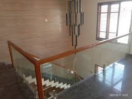 wooden glass railing wooden and glass
