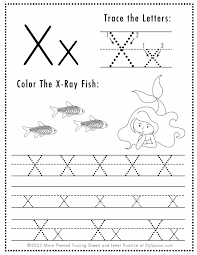 free letter x tracing worksheets sly