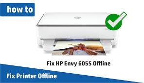 fix hp envy 6055 printer offline error