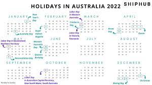 Holidays in Australia 2022 - days off ...