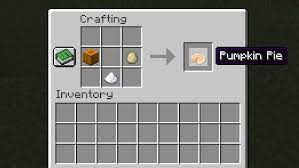 how to make pumpkin pie in minecraft