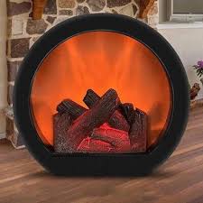 Electric Fireplace Lantern No Heat Desk