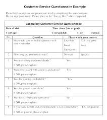 Patient Questionnaire Template Free Sample Patient