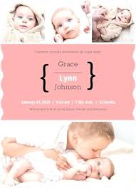 Twin Birth Announcement Template Baby Boy Announcement Wording New