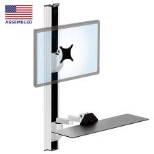 Low Profile Wall Mounted Computer Station