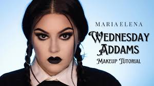 wednesday addams halloween makeup