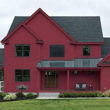 Ruby Red Satin Enamel Exterior Paint