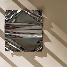 Metal Sculpture Convex Mirror