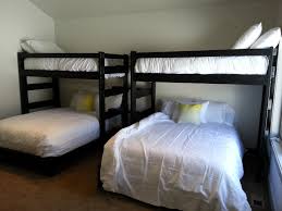 custom bunk beds perpendicular twin
