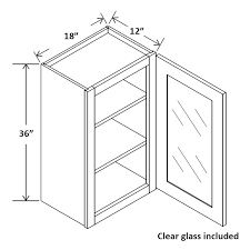 Wall Cabinet Single Glass Door Cabinet