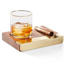 cigar and whiskey set mark and graham