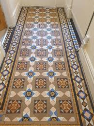 victorian tile floor restoration in