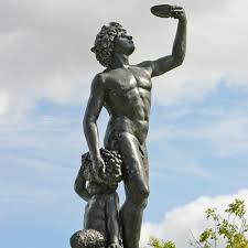 Bacchus Bronze Garden Statue