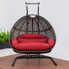 Double Egg Porch Swing Chair
